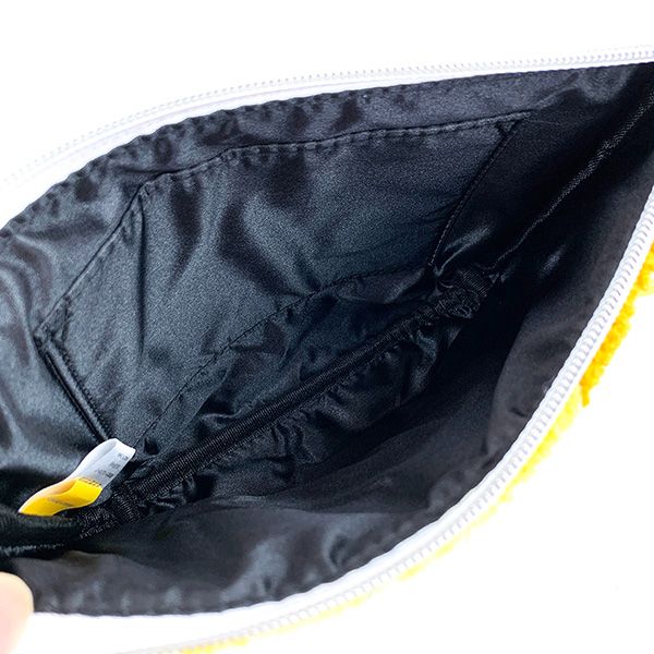 カカオフレンズ KAKAO FRIENDS ムジ＆コン サガラポーチ サガラ刺繍 小物入れ 学校 オフィス イエロー