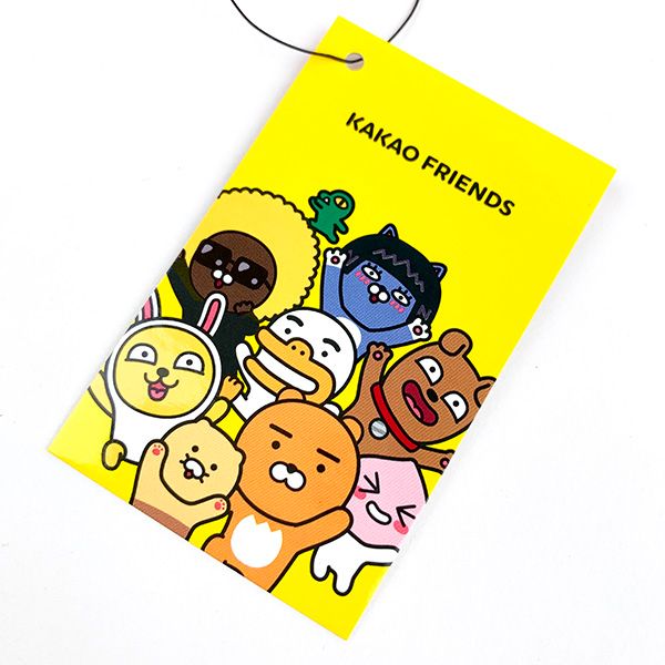 カカオフレンズ KAKAO FRIENDS ムジ＆コン サガラポーチ サガラ刺繍 小物入れ 学校 オフィス イエロー