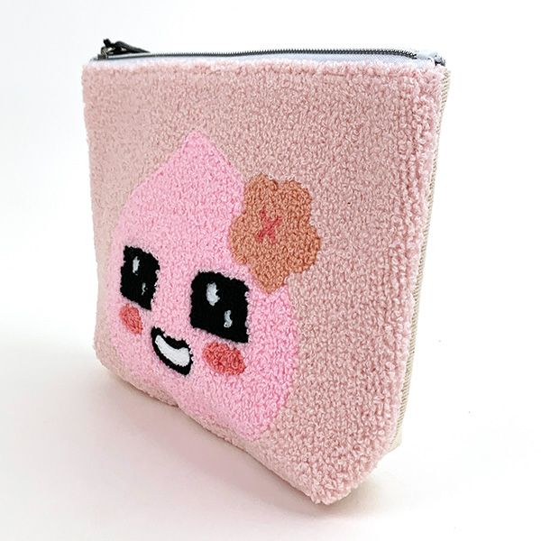 カカオフレンズ KAKAO FRIENDS アピーチ サガラポーチ サガラ刺繍 小物入れ 学校 オフィス ピンク