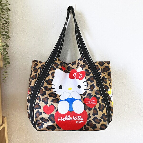 サンリオ ハローキティ ハート バルーントートバッグ レオパード Sanrio