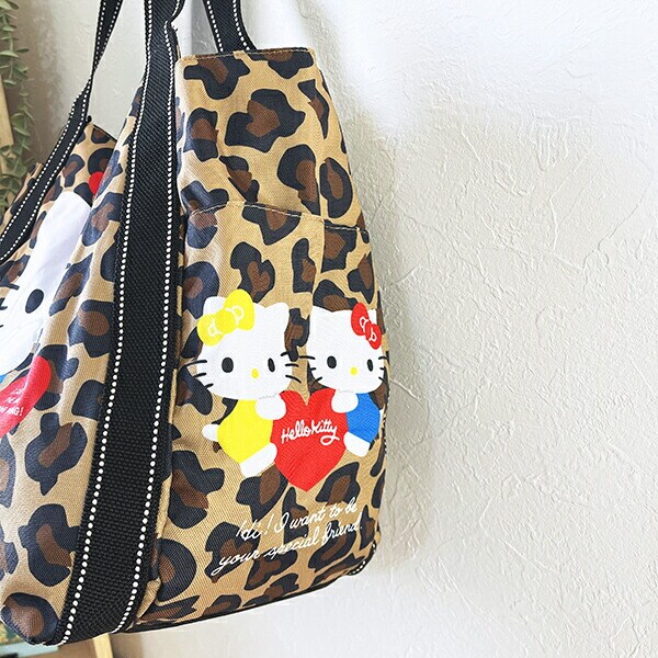 サンリオ ハローキティ ハート バルーントートバッグ レオパード Sanrio