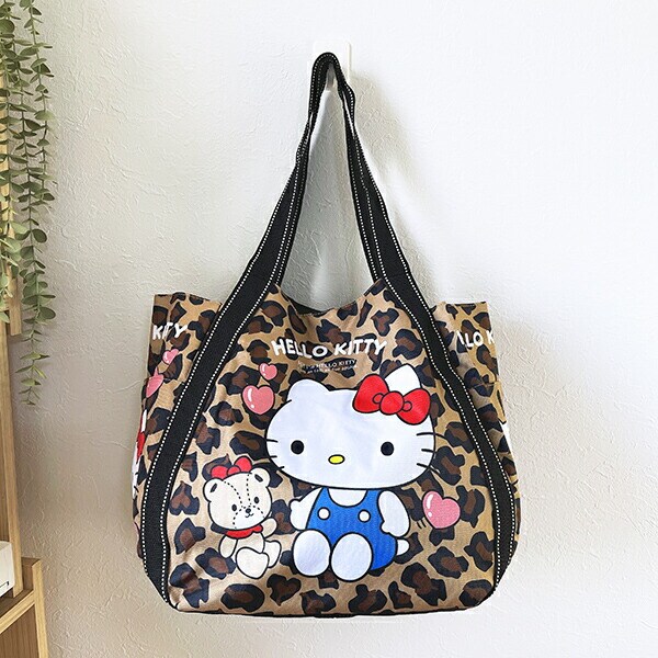 サンリオ ハローキティ 二人 バルーントートバッグ レオパード Sanrio