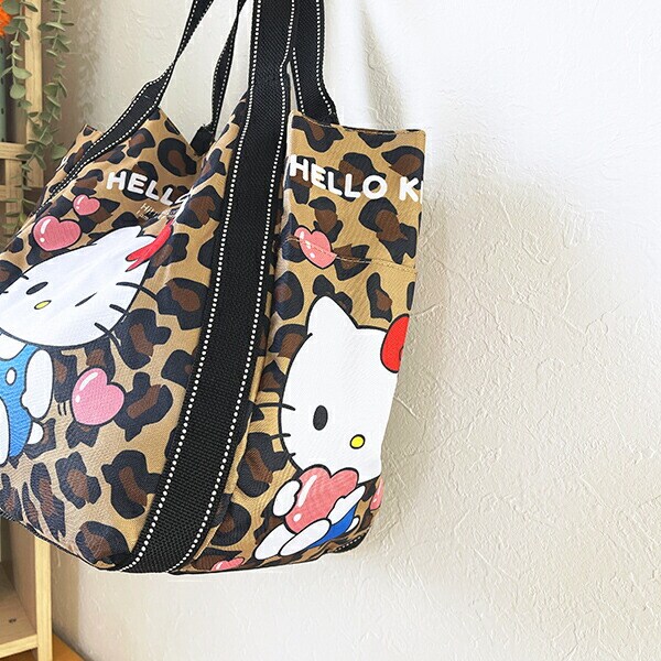 サンリオ ハローキティ 二人 バルーントートバッグ レオパード Sanrio