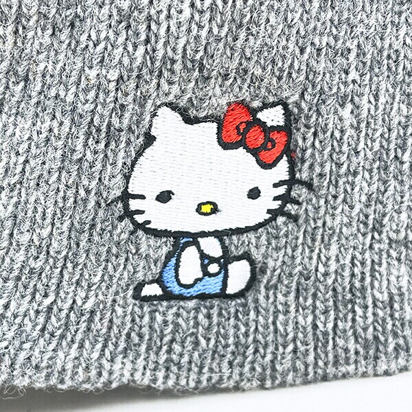 サンリオ ハローキティ ニットキャップ グレー 帽子 アパレル Sanrio
