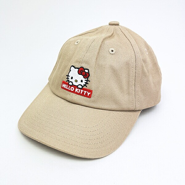 サンリオ ハローキティ キッズキャンプ ベージュ 帽子 Sanrio