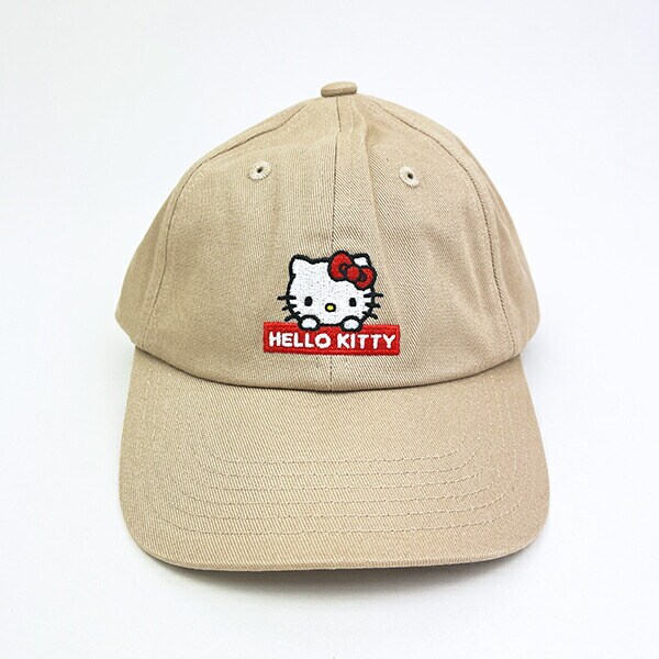 サンリオ ハローキティ キッズキャンプ ベージュ 帽子 Sanrio