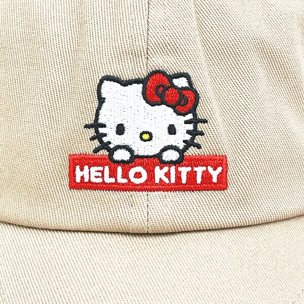 サンリオ ハローキティ キッズキャンプ ベージュ 帽子 Sanrio