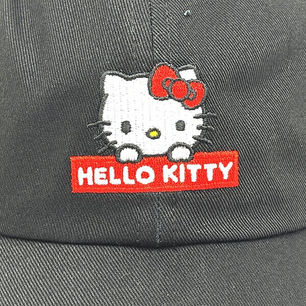 サンリオ ハローキティ キッズキャンプ ブラック 帽子 Sanrio