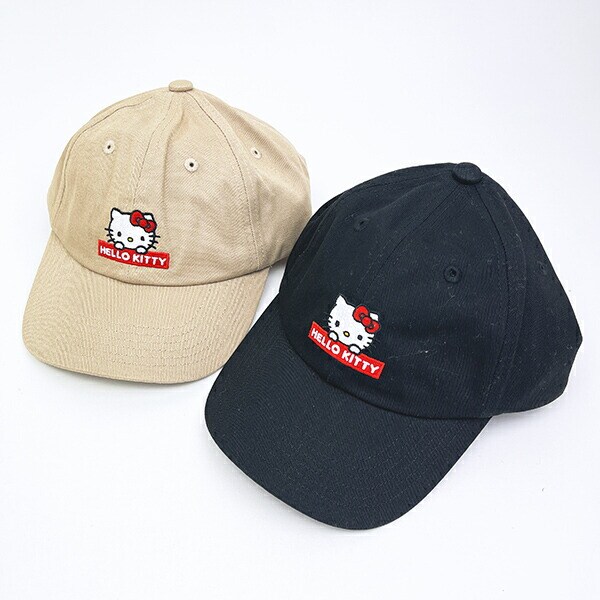 サンリオ ハローキティ キッズキャンプ ブラック 帽子 Sanrio