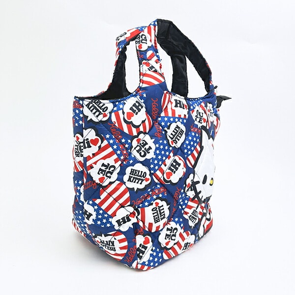 サンリオ ハローキティ 中綿ミニトートバッグ アメリカ総柄 ランチ Sanrio