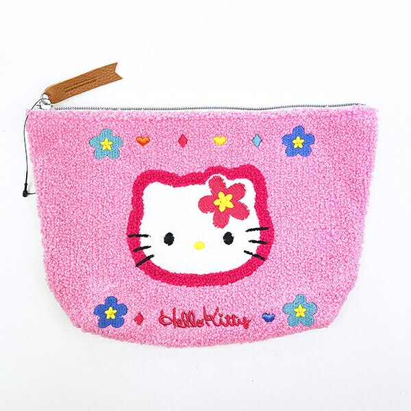 サンリオ ハローキティ カオハナ サガラポーチ ピンク カー用品 Sanrio