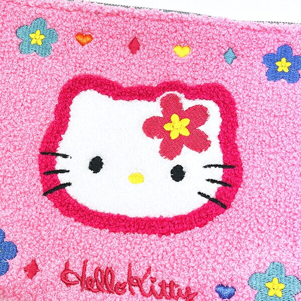 サンリオ ハローキティ カオハナ サガラポーチ ピンク カー用品 Sanrio