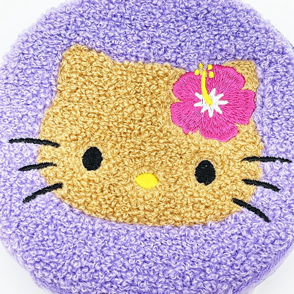 サンリオ 日焼け キティ サークル さがらポーチ (パープル) Sanrio