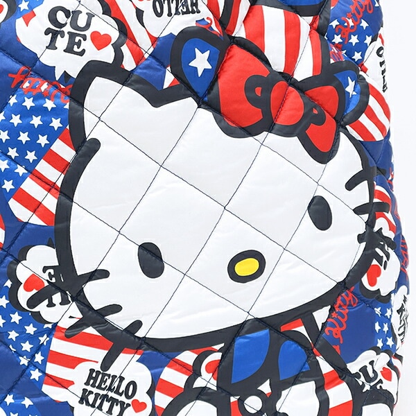 サンリオ ハローキティ 中綿キルティングトートバッグ(大) アメリカ総柄 Sanrio