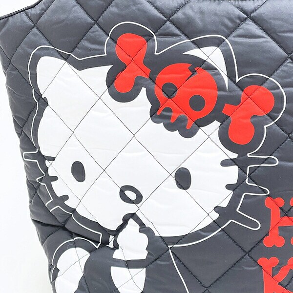サンリオ ハローキティ 中綿キルティングトートバッグ(大) どくろキティ Sanrio