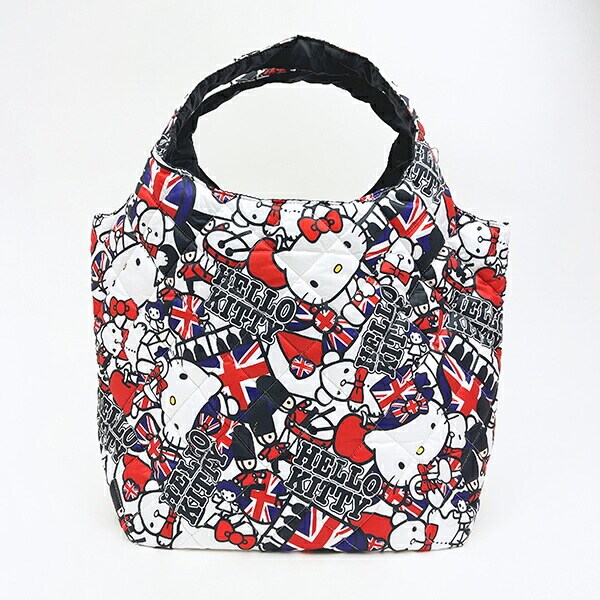 サンリオ ハローキティ 中綿キルティングトートバッグ(大) イギリス総柄 Sanrio