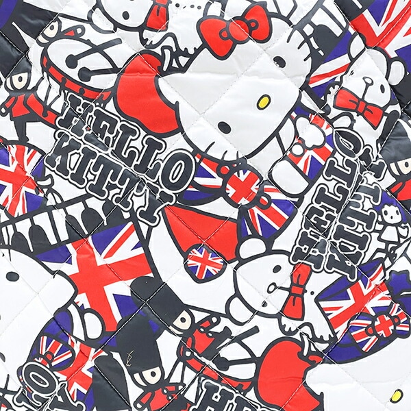 サンリオ ハローキティ 中綿キルティングトートバッグ(大) イギリス総柄 Sanrio