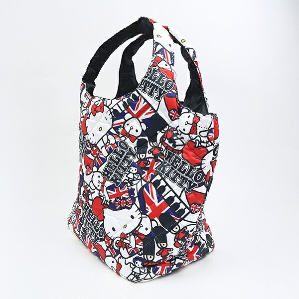 サンリオ ハローキティ 中綿キルティングトートバッグ(大) イギリス総柄 Sanrio