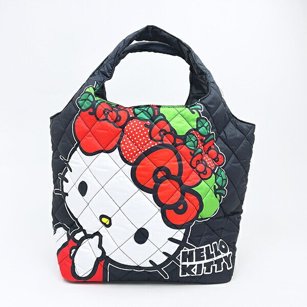サンリオ ハローキティ 中綿キルティングトートバッグ(大) りんごキティ Sanrio