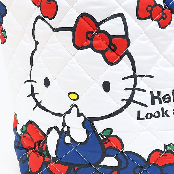 サンリオ ハローキティ 中綿キルティングトートバッグ(大) リボン総柄 Sanrio
