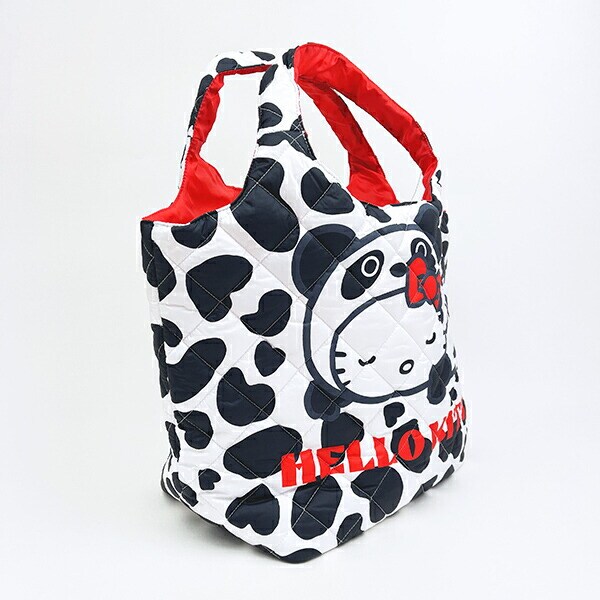 サンリオ ハローキティ 中綿キルティングトートバッグ(大) うし総柄 Sanrio