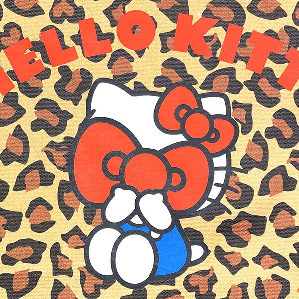サンリオ ハローキティ 目隠し キャンバストートバッグ レオパード Sanrio
