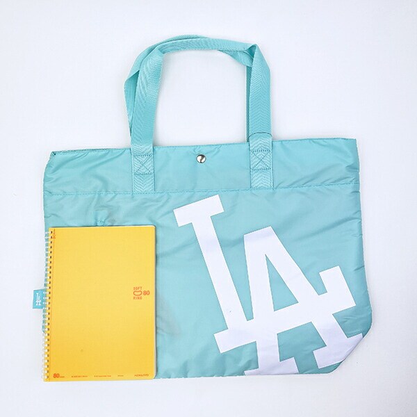 MLB(メジャーリーグ)  ドジャース ナイロントートバッグ ライトブルー