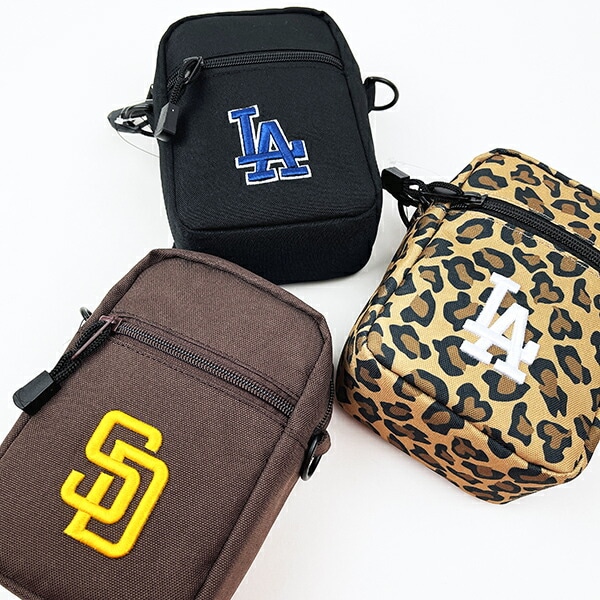 MLB(メジャーリーグ) ドジャース ショルダーバッグ(ブラック) 野球