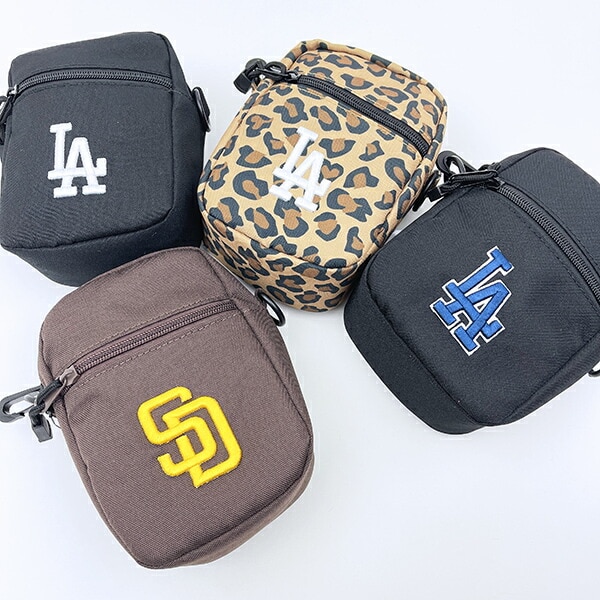 MLB(メジャーリーグ)  ドジャース ミニショルダーバッグ レオパード ヒョウ柄