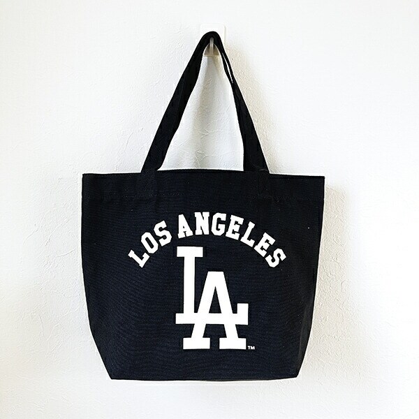 MLB(メジャーリーグ) ドジャース キャンパストートバッグ ブラック