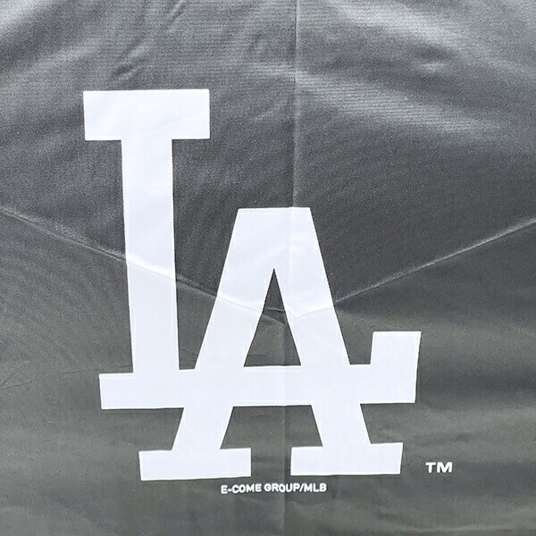 MLB(メジャーリーグ)  ドジャース 折りたたみ傘 ブラック 晴雨兼用