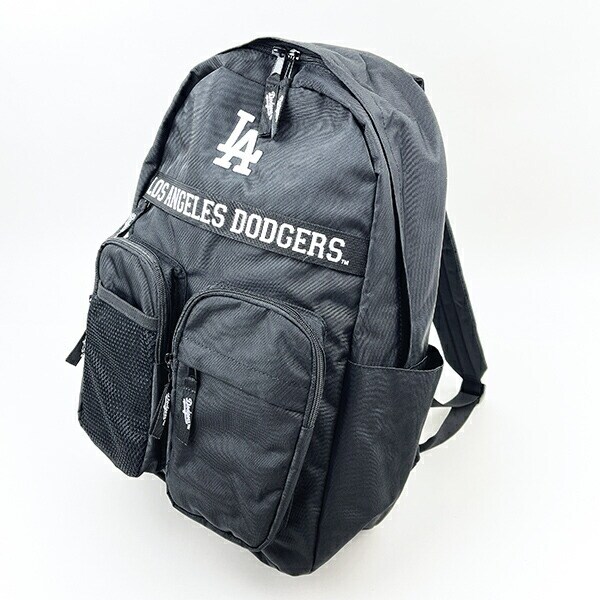 MLB(メジャーリーグ) ドジャース マルチポケット リュック (ブラック) バッグ