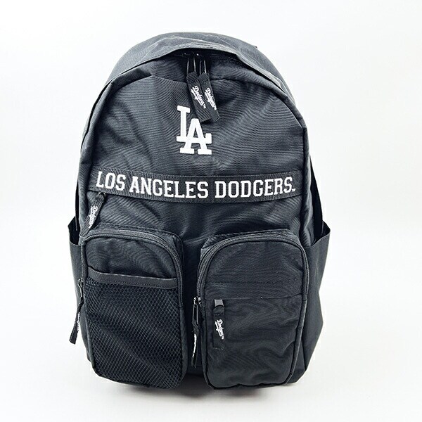 MLB(メジャーリーグ) ドジャース マルチポケット リュック (ブラック) バッグ