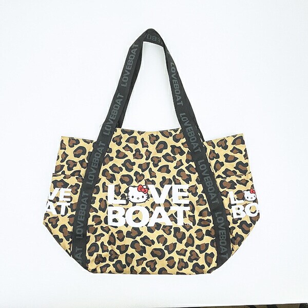 サンリオ ハローキティ ×LOVEBOAT(ラブボート) バルーントートバッグ(ロゴ) レオパード Sanrio