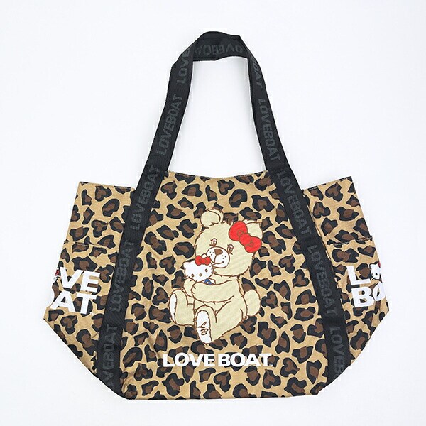 サンリオ ハローキティ ×LOVEBOAT(ラブボート) バルーントートバッグ(ラブボベアー) レオパード Sanrio