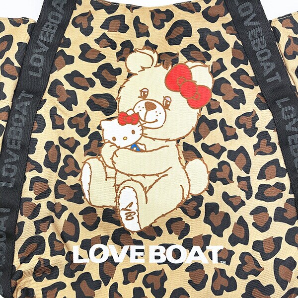 サンリオ ハローキティ ×LOVEBOAT(ラブボート) バルーントートバッグ(ラブボベアー) レオパード Sanrio