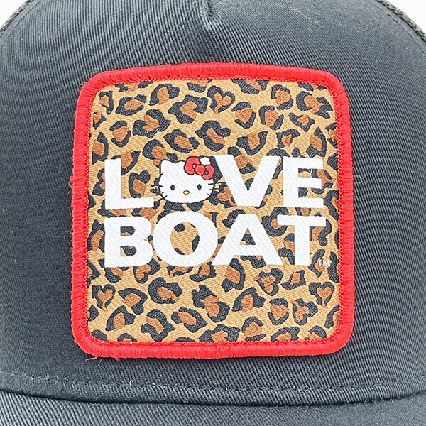 サンリオ ハローキティ × LOVEBOAT(ラブボート) メッシュキャップ ロゴ 帽子 Sanrio
