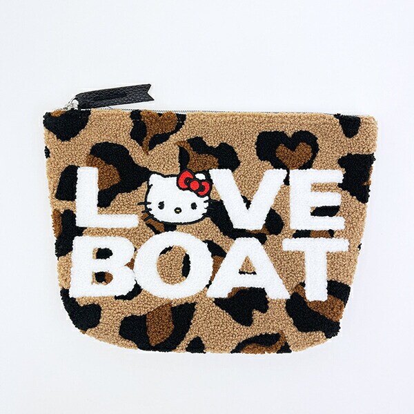 サンリオ ハローキティ × LOVEBOAT(ラブボート) さがらポーチ ロゴ ヒョウ柄 Sanrio