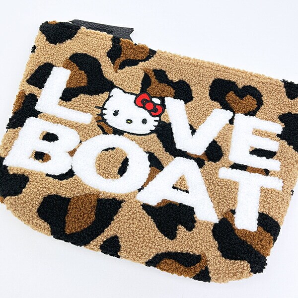 サンリオ ハローキティ × LOVEBOAT(ラブボート) さがらポーチ ロゴ ヒョウ柄 Sanrio