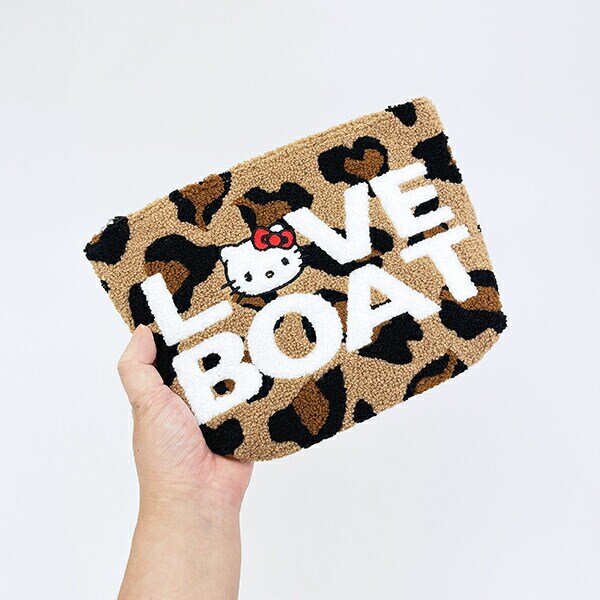 サンリオ ハローキティ × LOVEBOAT(ラブボート) さがらポーチ ロゴ ヒョウ柄 Sanrio