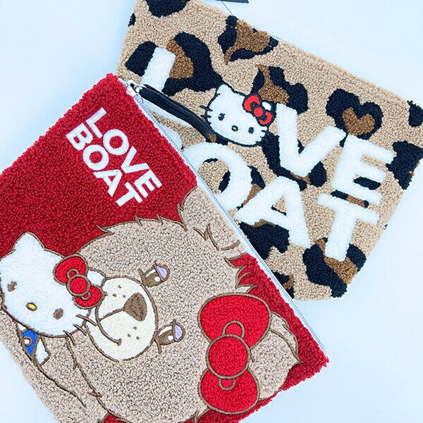 サンリオ ハローキティ × LOVEBOAT(ラブボート) さがらポーチ ロゴ ヒョウ柄 Sanrio