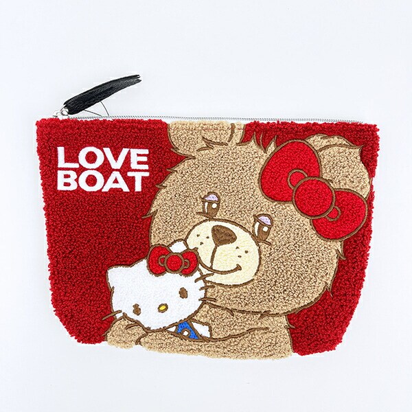 サンリオ ハローキティ × LOVEBOAT(ラブボート) さがらポーチ ラブボベア レッド Sanrio
