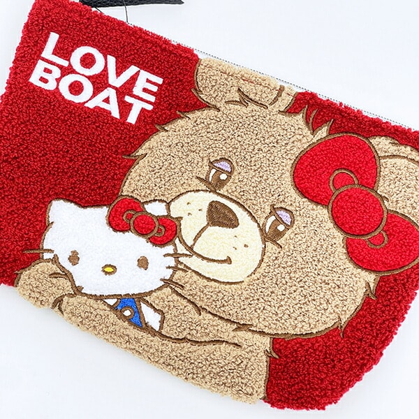 サンリオ ハローキティ × LOVEBOAT(ラブボート) さがらポーチ ラブボベア レッド Sanrio