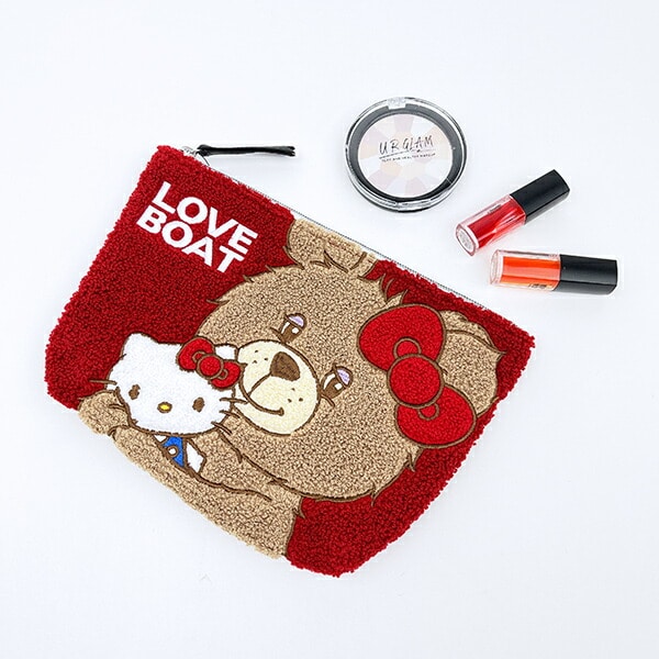 サンリオ ハローキティ × LOVEBOAT(ラブボート) さがらポーチ ラブボベア レッド Sanrio