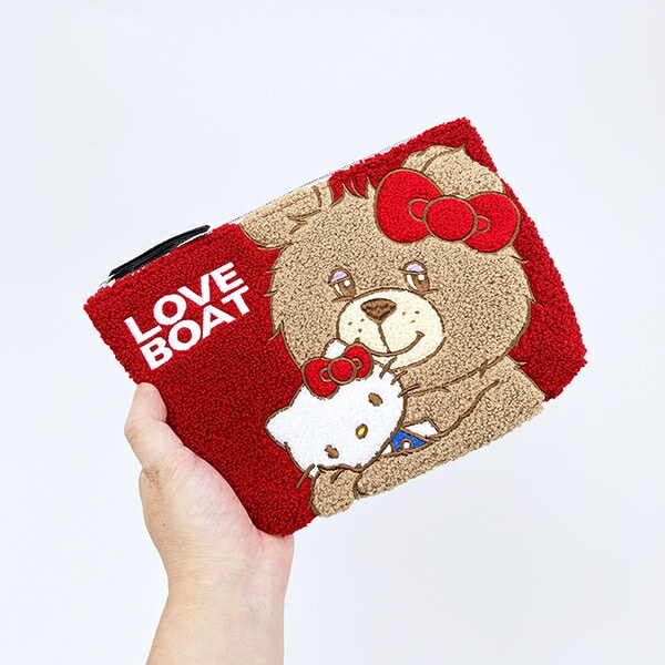 サンリオ ハローキティ × LOVEBOAT(ラブボート) さがらポーチ ラブボベア レッド Sanrio
