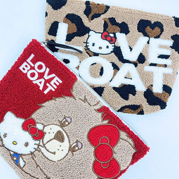 サンリオ ハローキティ × LOVEBOAT(ラブボート) さがらポーチ ラブボベア レッド Sanrio