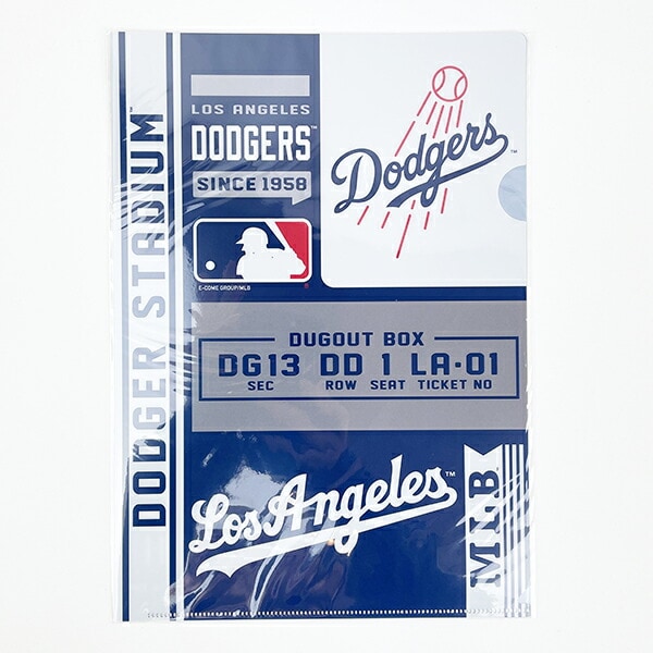 dショッピング |MLB(メジャーリーグ) ドジャース A4 クリアファイル