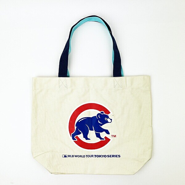 MLB(メジャーリーグ) 東京シリーズ ドジャース×カブス トートバッグ アイボリー