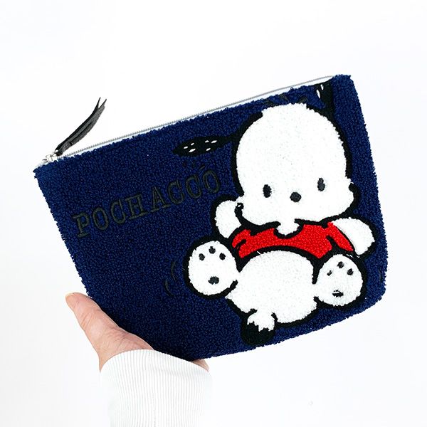 サンリオ ポチャッコ サガラポーチ ネイビー ポーチ 小物入れ 学校 オフィス