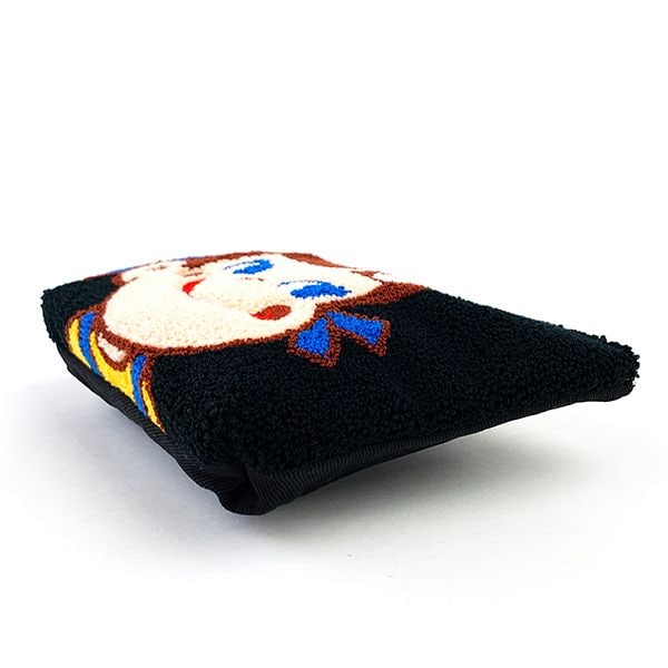 ペコちゃん ミルキー ペコちゃんさがら刺繍 ポーチ ブラック 　 　